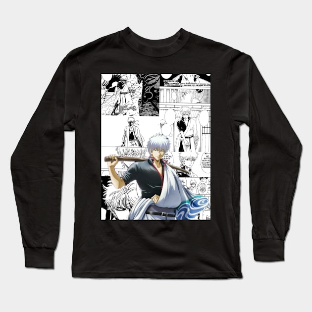 Gintoki Sakata Long Sleeve T-Shirt by Jinwoo